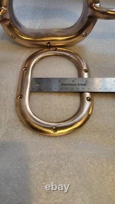 Big Boat Parts Trou Chocks Bronze With Horns Vintage Classic Yatch Parts