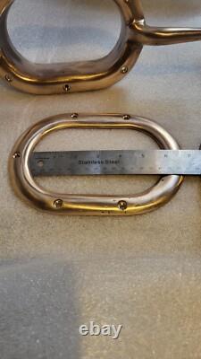 Big Boat Parts Trou Chocks Bronze With Horns Vintage Classic Yatch Parts