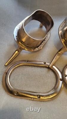 Big Boat Parts Trou Chocks Bronze With Horns Vintage Classic Yatch Parts