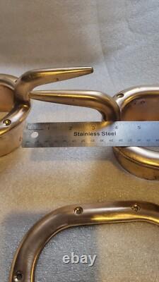 Big Boat Parts Trou Chocks Bronze With Horns Vintage Classic Yatch Parts