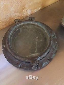Boat Porthole And Spot Light Nautical Antique One Mile Ray Vintage Parts Ship