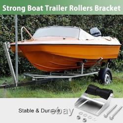 Boat Trailer Roller Assembly Kit 8 Inch Keel Roller Bracket Boat Trailer Parts
