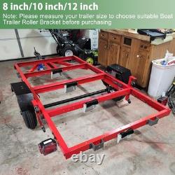 Boat Trailer Roller Assembly Kit 8 Inch Keel Roller Bracket Boat Trailer Parts