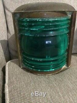 Boat light vintage green For Parts