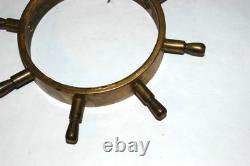 Brass Clock Boat Nautical Wheel Trim Solid Brass 7 Parts (TD1)