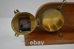 Brass Ships Clock & Barometer Vtg Marine Maritime Boat Gauge PARTS REPAIR