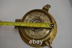 Brass Ships Clock & Barometer Vtg Marine Maritime Boat Gauge PARTS REPAIR