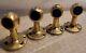Bronze Handle Rail End Brackets × 4 Vintage Classic Style Boat Parts 3/4 Dowel