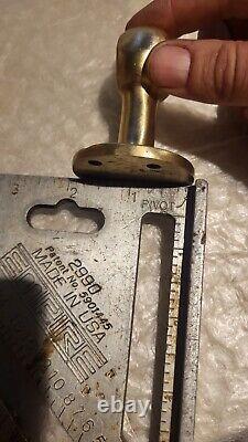 Bronze Handle Rail End Brackets × 4 Vintage Classic Style Boat Parts 3/4 Dowel