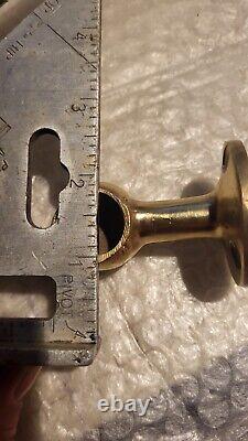 Bronze Handle Rail End Brackets × 4 Vintage Classic Style Boat Parts 3/4 Dowel