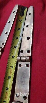 Bronze Strap Hinges 16 Long 3 Segments One Of A Kind Vintage Boat Parts