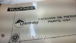 Bultaco Pursng Parts List Boat Tail Pursang 250 Mod42 Mk3 Ahrma Vintage 1970