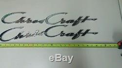 Cris Craft Boat Emblems 2 Sets, Vintage, Part Number 44430364