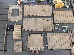 Captain Jack's Cove Pelicans Landing Dock Set Playset Wood Parts MISSING FIGURES