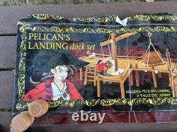 Captain Jack's Cove Pelicans Landing Dock Set Playset Wood Parts MISSING FIGURES