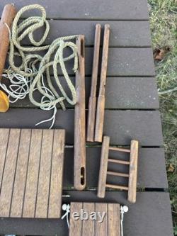 Captain Jack's Cove Pelicans Landing Dock Set Playset Wood Parts MISSING FIGURES