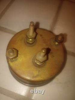 Chris Craft Boat Amperes Gauge Vintage Original Part Used