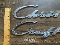 Chris Craft Boat Parts Vintage Metal Emblem Ornament RWB044430364