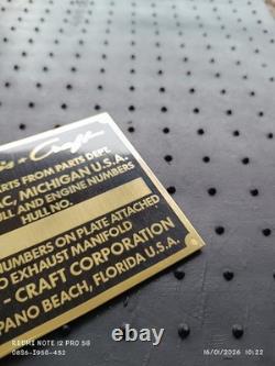 Chris Craft Hull Plate OEM NEW UNSTAMPED Antique Vintage Classic Wood Boat Parts