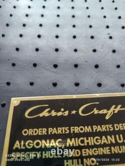 Chris Craft Hull Plate OEM NEW UNSTAMPED Antique Vintage Classic Wood Boat Parts
