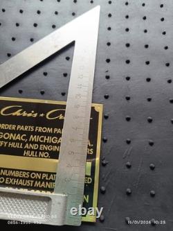 Chris Craft Hull Plate OEM NEW UNSTAMPED Antique Vintage Classic Wood Boat Parts