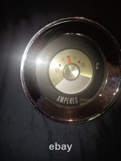 Chris Craft Wood Boat Amperes Gauge Vintage Collectable Original Part