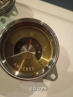 Chris Craft Wood Boat Amperes. Gauges Vintage Original Part Lot of 2 New NOS