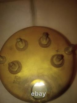 Chris Craft Wood Boat Gauge Dual Amperes Oil Pressure Vintage Original Part