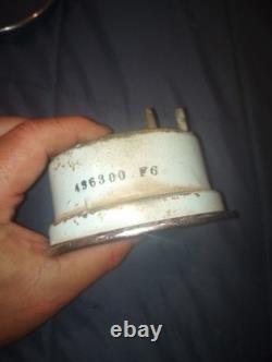 Chris Craft Wood Boat Gauge Dual Amperes Oil Pressure Vintage Original Part
