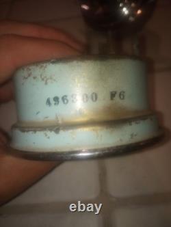 Chris Craft Wood Boat Gauge Dual Amperes Oil Pressure Vintage Original Part