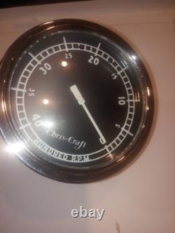 Chris Craft Wood Boat RPM Gauge Vintage Collectables Parts