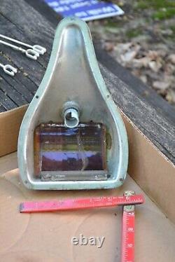 Chrome PERKO red light from vintage wood Richardson boat missing parts