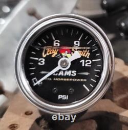 Clay Smith Direct fit 15lb PRESSURE GAUGE Liquid Filled MR HORSEPOWER Hot Rod