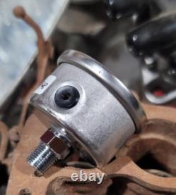 Clay Smith Direct fit 15lb PRESSURE GAUGE Liquid Filled MR HORSEPOWER Hot Rod