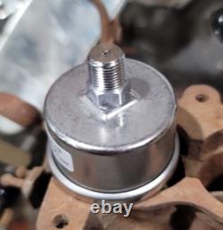 Clay Smith Direct fit 15lb PRESSURE GAUGE Liquid Filled MR HORSEPOWER Hot Rod