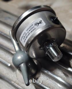 Clay Smith Direct fit 15lb PRESSURE GAUGE Liquid Filled MR HORSEPOWER Hot Rod W1