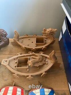 Crossbows And Catapults Game Parts/Spares Ships/Boats x 4 Vintage 1983 TOMY