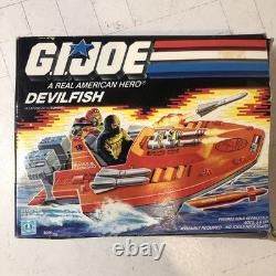 Devilfish in Box Vintage 1986 G. I. GI Joe Motorboat 3.75 ARAH Vehicle COMPLETE