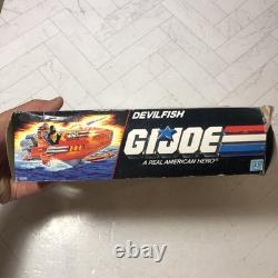 Devilfish in Box Vintage 1986 G. I. GI Joe Motorboat 3.75 ARAH Vehicle COMPLETE