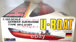Doyusha 1/150 Old German Navy U-Boat 7C Type U-581 Motorized Model Kit Vintage