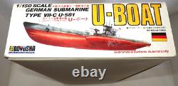 Doyusha 1/150 Old German Navy U-Boat 7C Type U-581 Motorized Model Kit Vintage