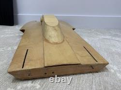 Dumas Atlas Van Lines Vintage Wooden Hydroplane Race Boat Kit, unfinished/parts