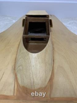 Dumas Atlas Van Lines Vintage Wooden Hydroplane Race Boat Kit, unfinished/parts