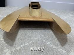 Dumas Atlas Van Lines Vintage Wooden Hydroplane Race Boat Kit, unfinished/parts