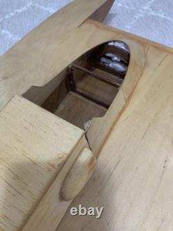 Dumas Atlas Van Lines Vintage Wooden Hydroplane Race Boat Kit, unfinished/parts