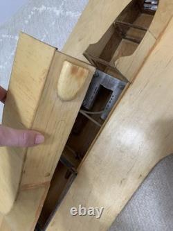 Dumas Atlas Van Lines Vintage Wooden Hydroplane Race Boat Kit, unfinished/parts