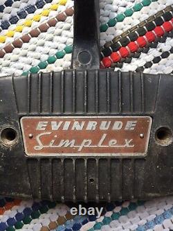 Evinrude Vintage Outboard Boat Remote Control Throttle Box Simplex For Parts