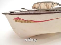 FLEETLINE Vintage Model Speedboat Boat The Dolphin No Motor, For Parts