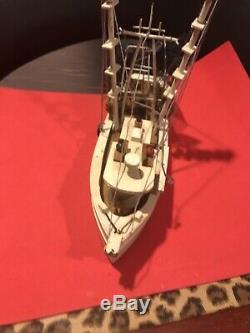 Folk ArtWood Toy Boats Vintage Old Fishing Boat Parts Wear Made And Put Together