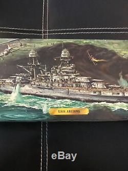 For Parts Vintage Revell U. S. S. Arizona Motorized Model Kit Ship Boat